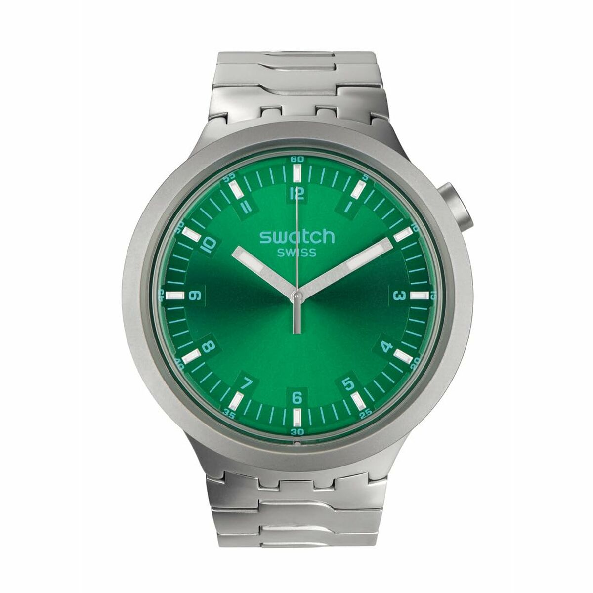 Ceas Bărbați Swatch SB07S101G Verde Argintiu (Ø 47 mm)