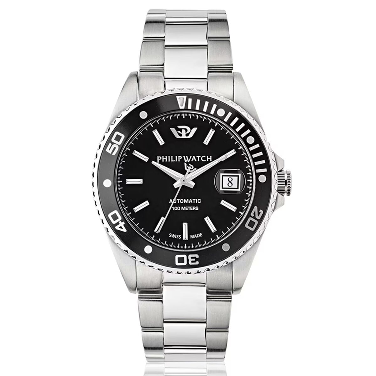 Ceas Bărbați Philip Watch R8223597026 Negru Argintiu