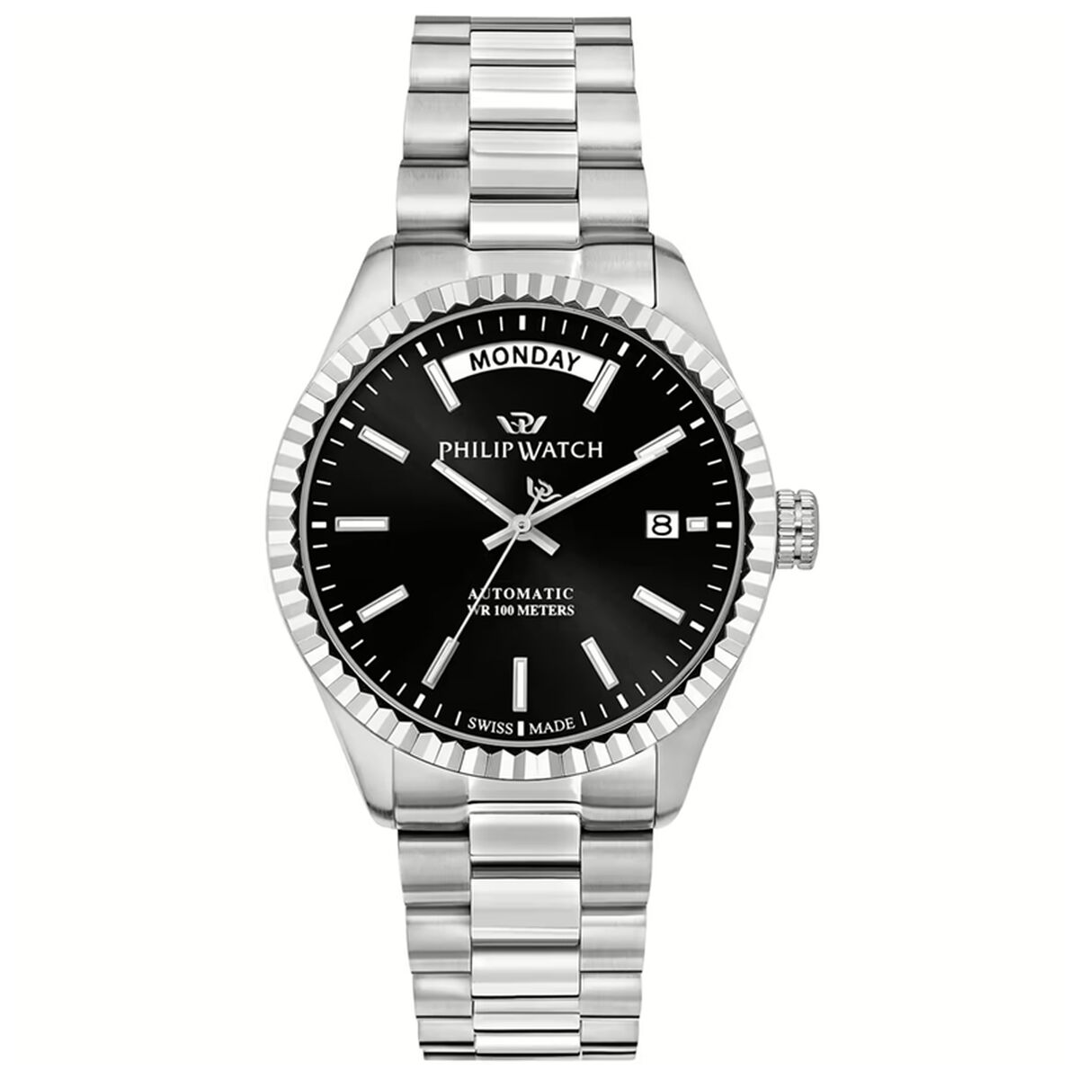 Ceas Bărbați Philip Watch R8223597108 Negru Argintiu