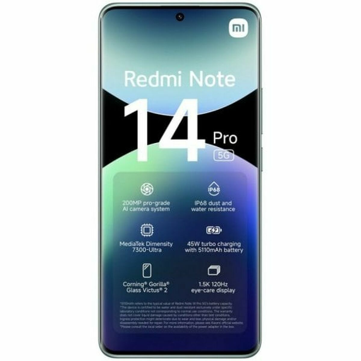Smartphone Xiaomi Redmi Note 14 PRO 5G 8 GB RAM 256 GB Verde 6,67"