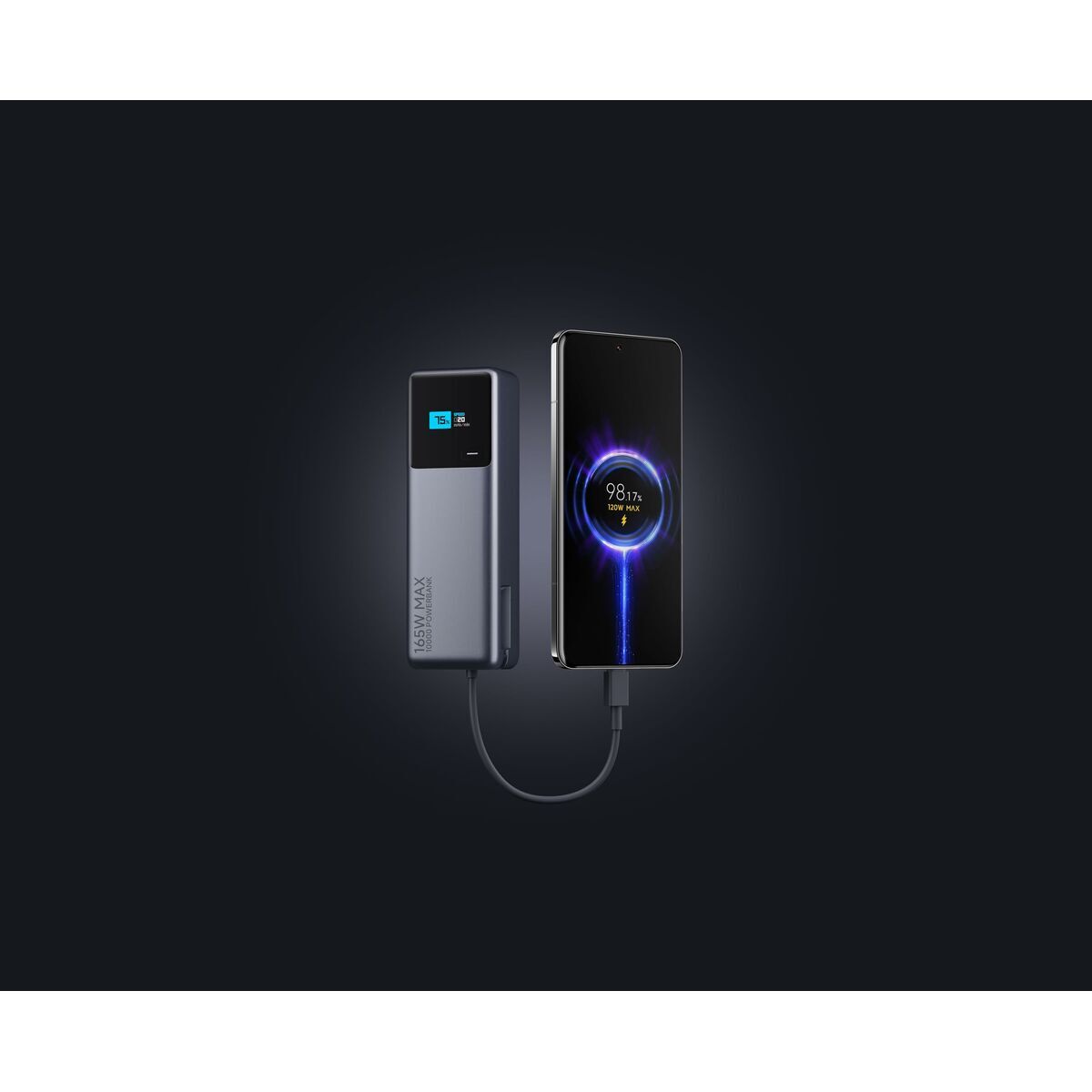 Powerbank Xiaomi Gri 10000 mAh 165 W