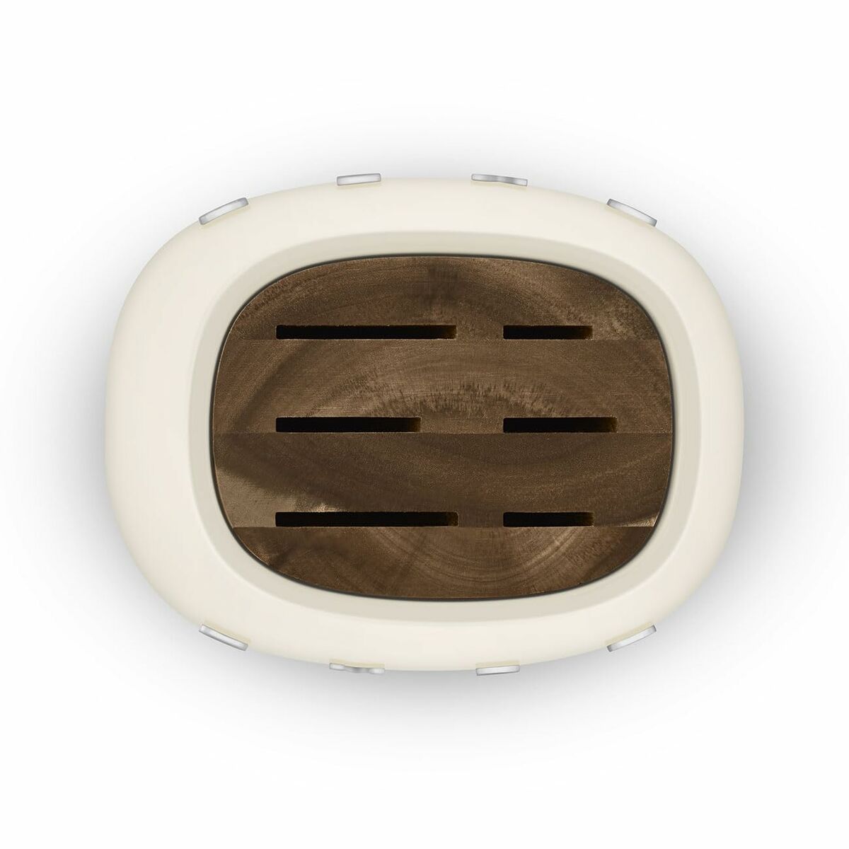 Set de cuțite de bucătărie și suport Smeg KBSF02CR Crem