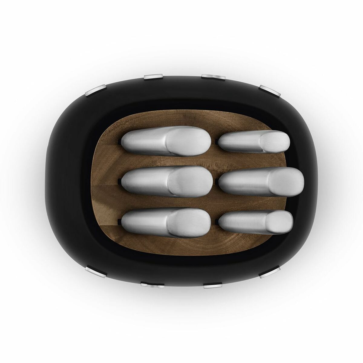 Set de cuțite de bucătărie și suport Smeg KBSF02BL