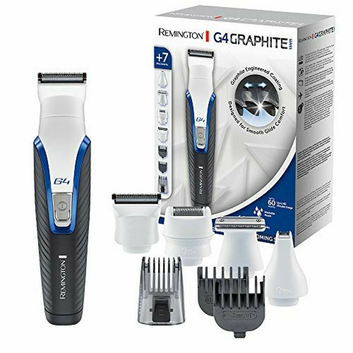 Aparat de Tuns Barba Remington BARBER G4 GRAPHITE KIT MULTIFUNC PG4000