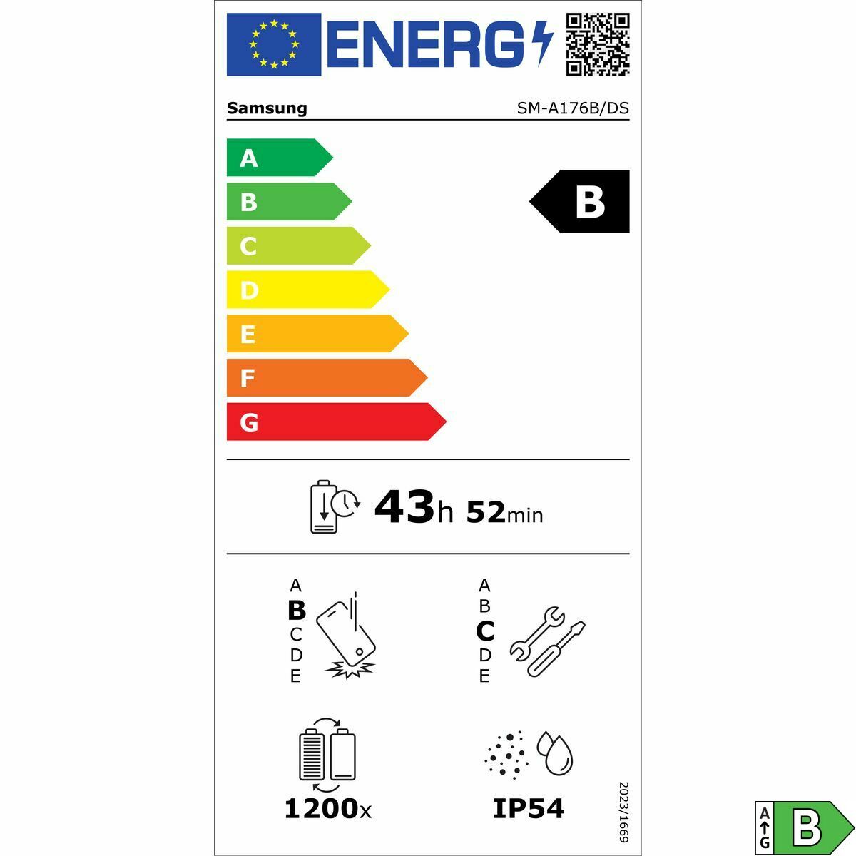 Smartphone Samsung A176 8-256 BL 6,7" 8 GB RAM 256 GB Albastru