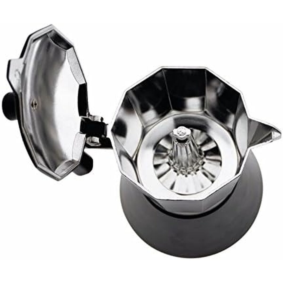 Cafetieră Italiană JATA CFI6 Negru Aluminiu 1 L