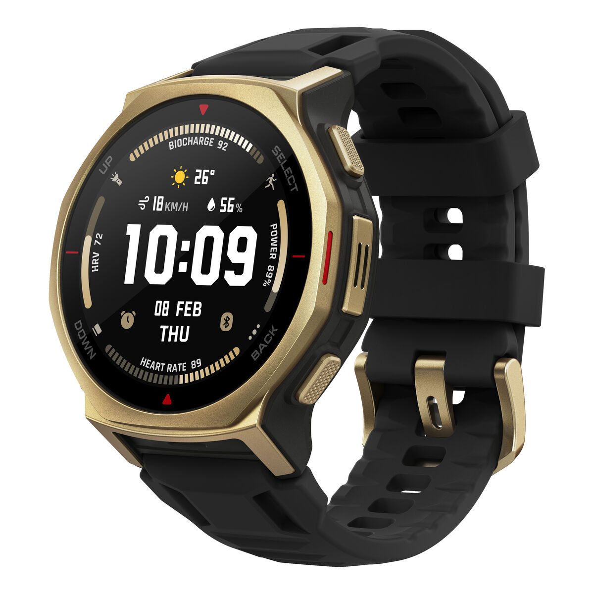 Smartwatch Amazfit W2548GL1N Negru Auriu* Ø 44 mm
