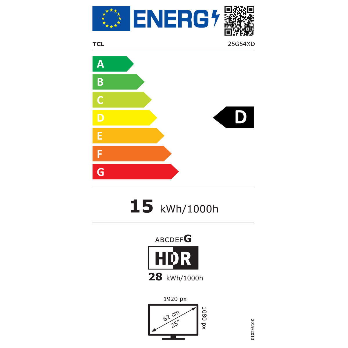 Monitor TCL 25G54 25" Full HD