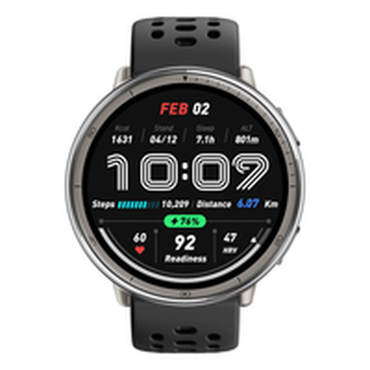 Smartwatch Amazfit Active 2 Negru Argintiu Ø 44 mm