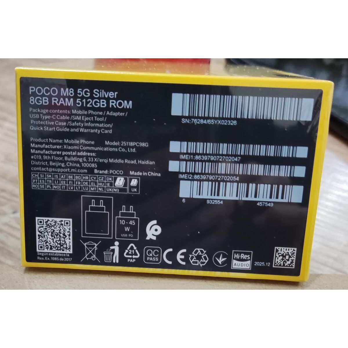 Smartphone Poco 8 GB RAM 512 GB Argintiu