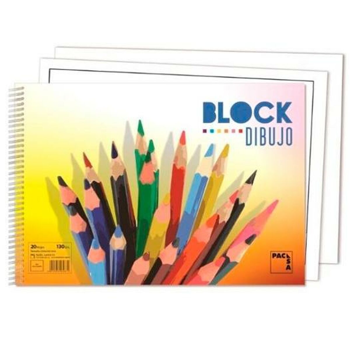 Bloc de schițe Pacsa 20 Frunze 33 x 23 cm Cu ramă