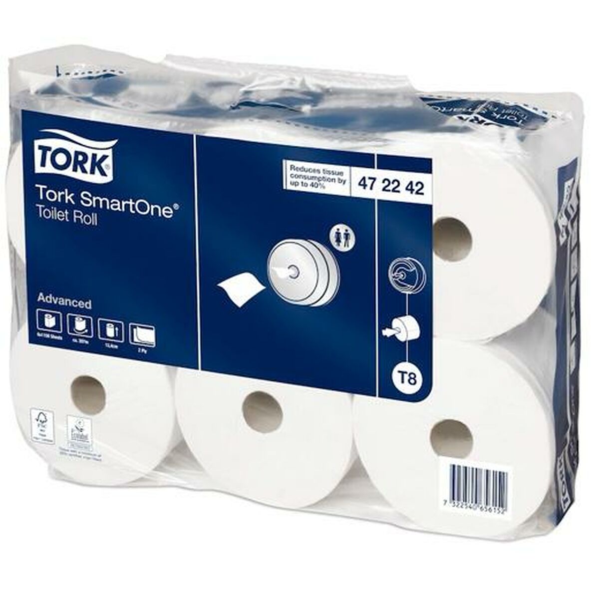 Hârtie Igienică Tork SmartOne T8 207 m 6 Piese