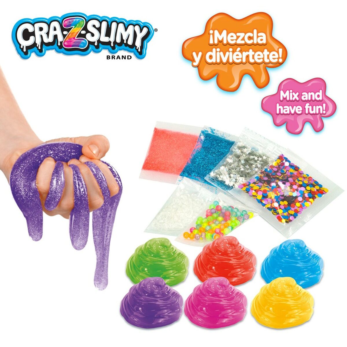 Joc de Plastilină Cra-Z-Art Bold&Brights (6 Unități) Slime