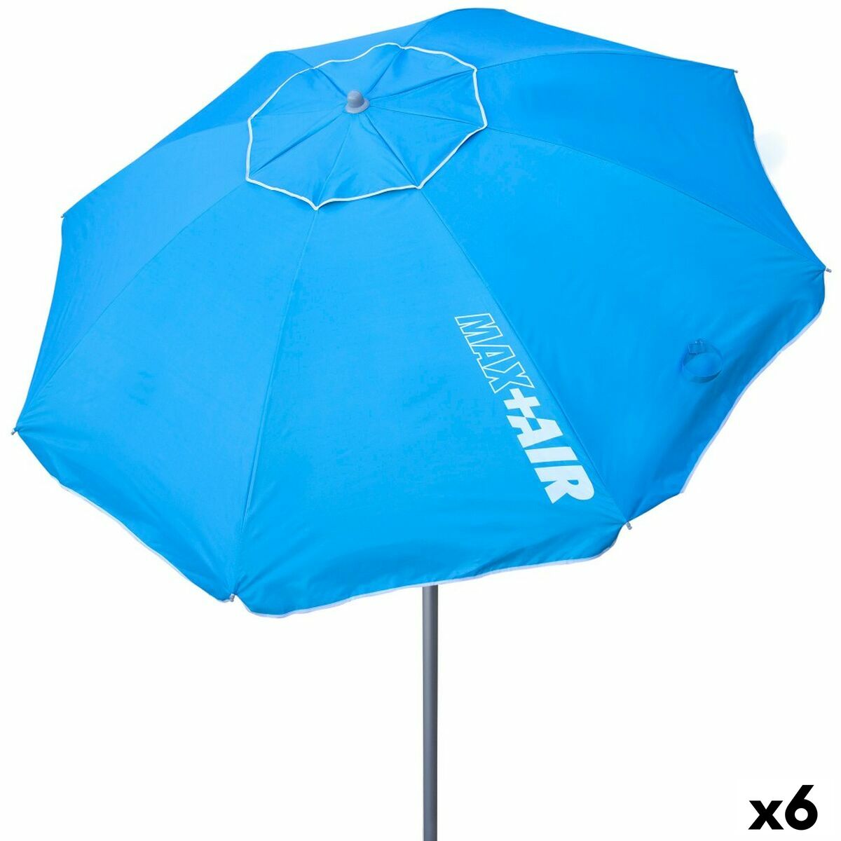 Umbrelă Aktive Albastru 220 x 207,5 x 220 cm (6 Unități)