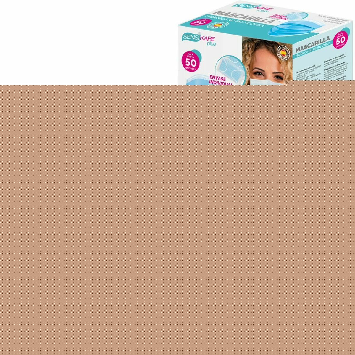 Box of hygienic masks SensiKare 50 Piese (12 Unități)