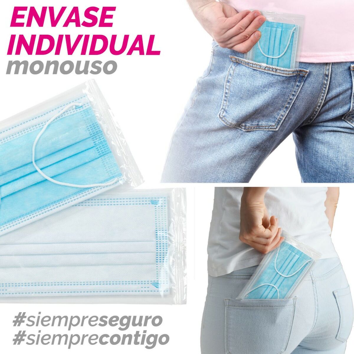 Box of hygienic masks SensiKare 50 Piese (12 Unități)