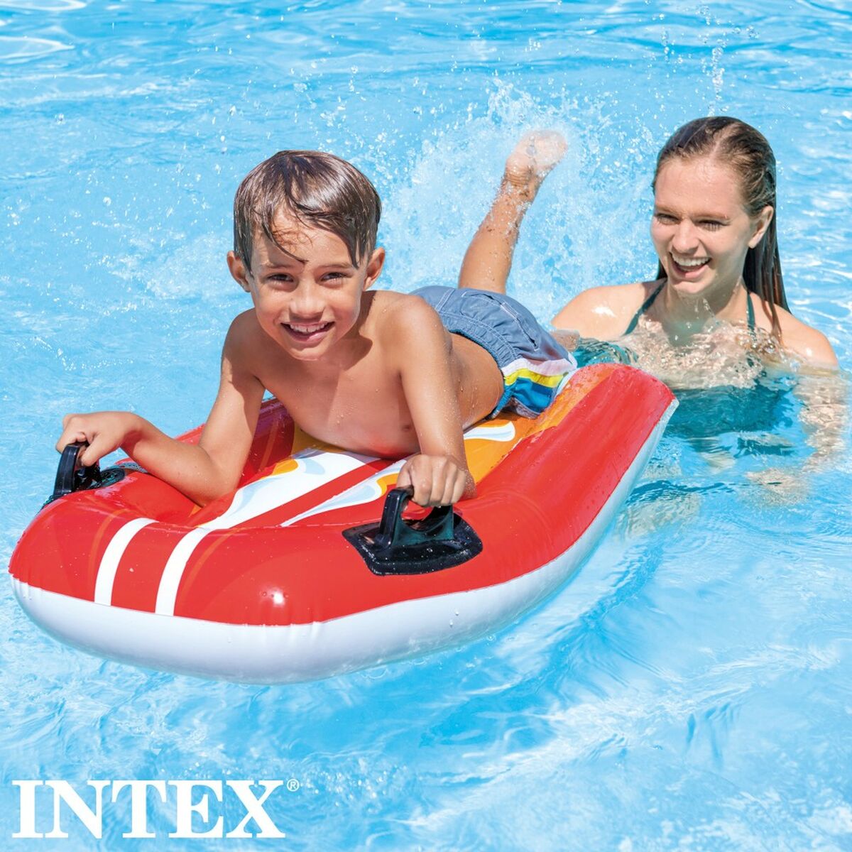 Figurină Gonflabilă pentru Piscină Intex Joy Rider 62 x 112 cm Masă de surf (12 Unități)