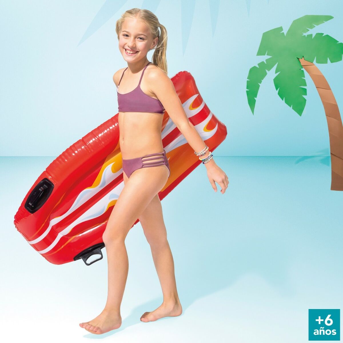 Figurină Gonflabilă pentru Piscină Intex Joy Rider 62 x 112 cm Masă de surf (12 Unități)