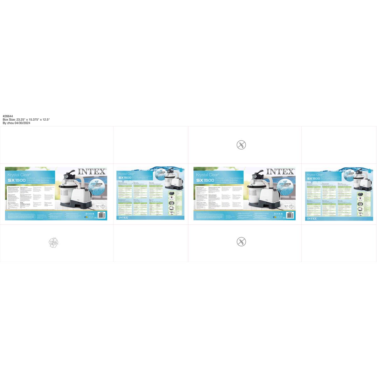 Stație de purificare a apei din piscină Intex 26644