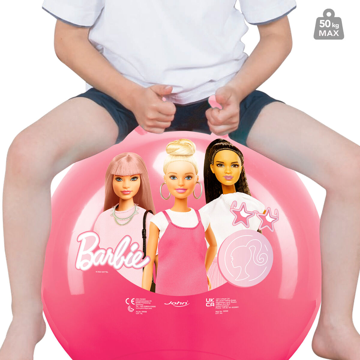 Mingea de sărituri Barbie Roz