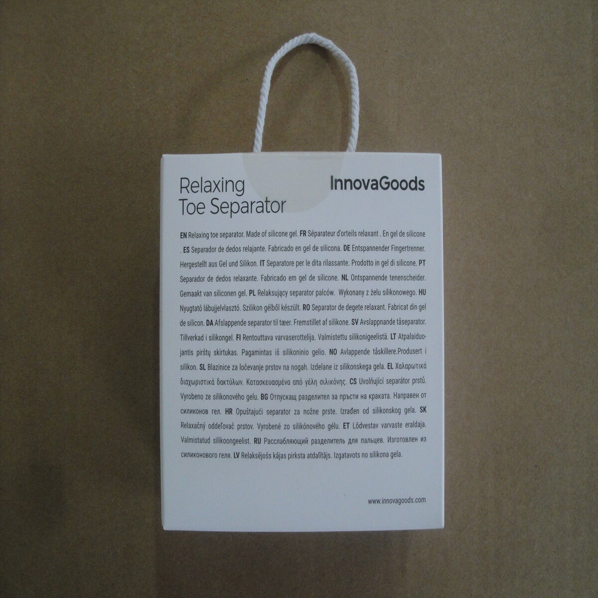 Separatoare de Degete Relaxante din Gel InnovaGoods 2 Unități