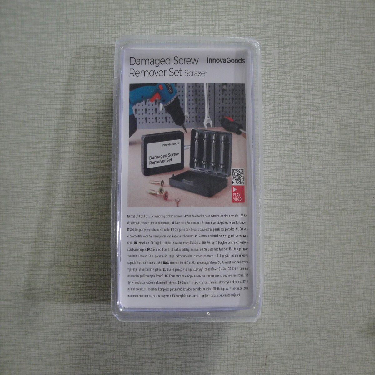 Burghie pentru Extragerea Șuruburilor Deteriorate InnovaGoods 4 Unități