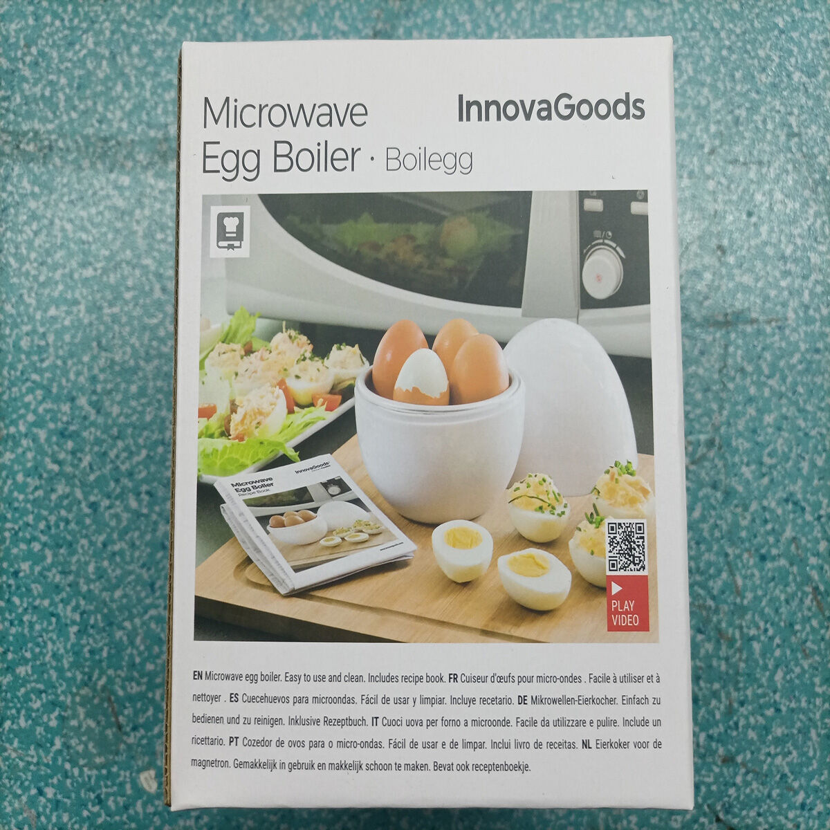 Fierbător de Ouă pentru Cuptorul cu Microunde cu Carte de Rețete Boilegg InnovaGoods