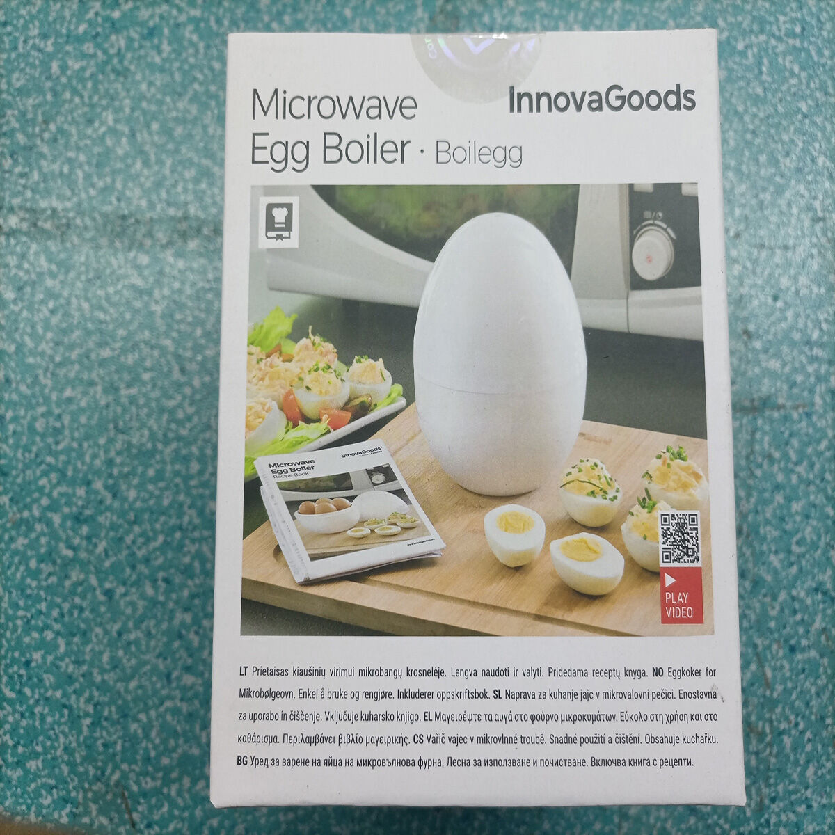 Fierbător de Ouă pentru Cuptorul cu Microunde cu Carte de Rețete Boilegg InnovaGoods