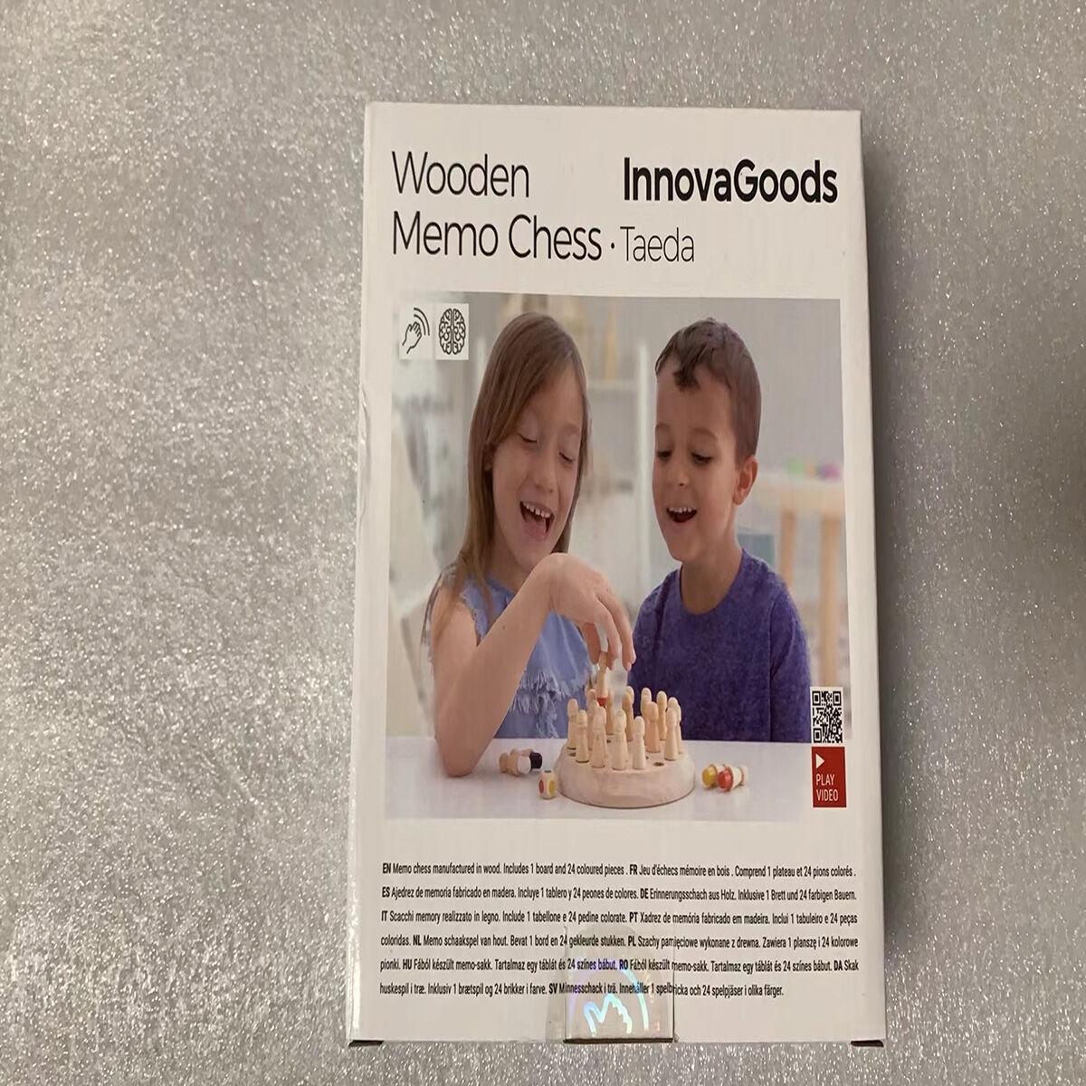 Șah cu memorie din lemn Taeda InnovaGoods 26 Piese