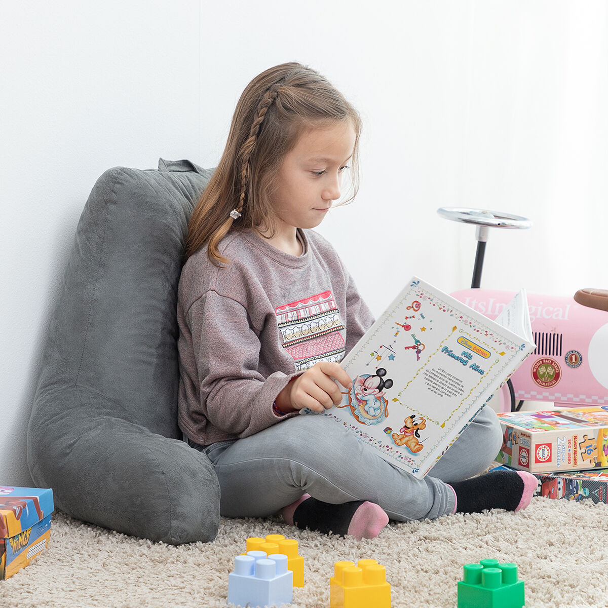 Pernă pentru citit cu cotiere Huggilow InnovaGoods