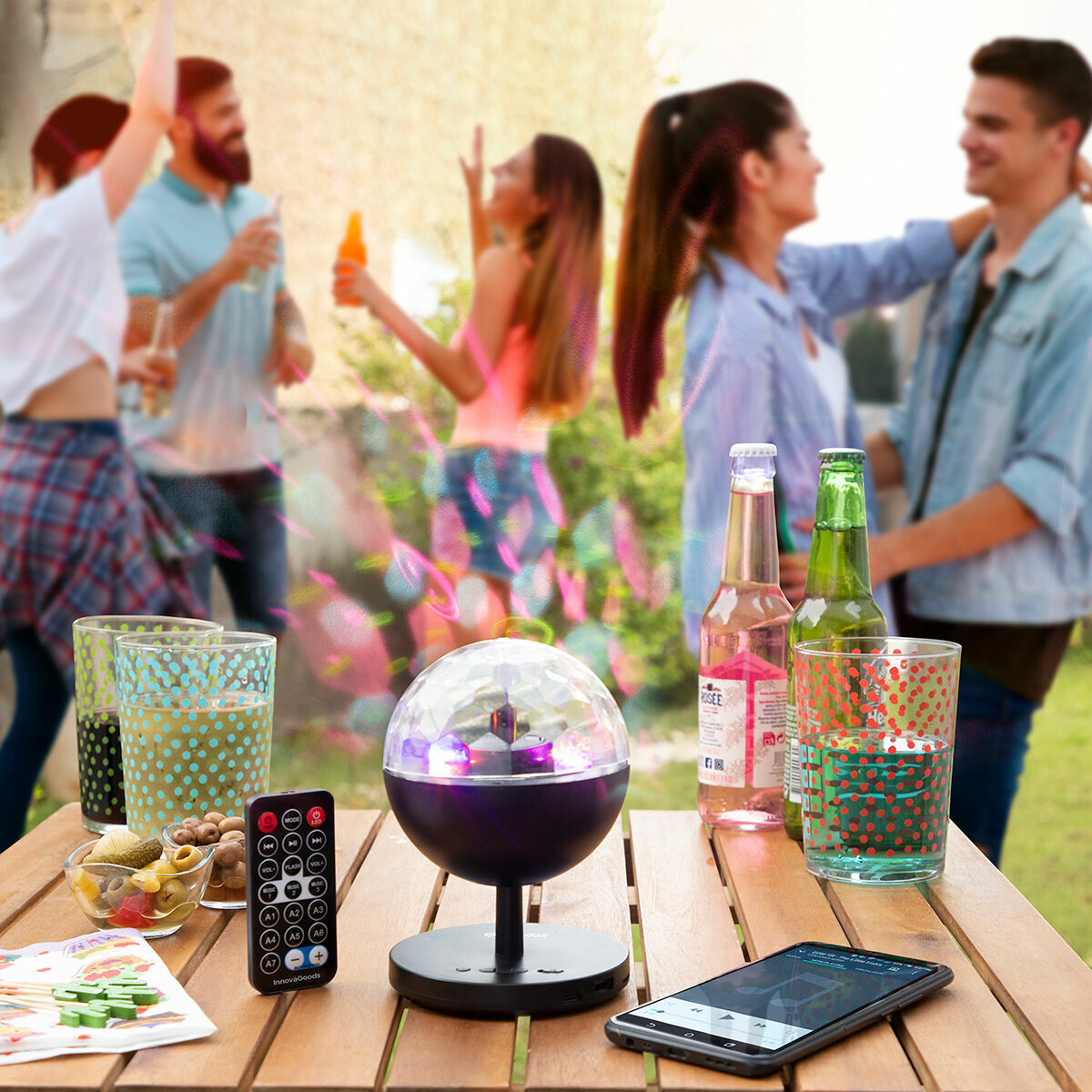 Proiector LED Reîncărcabil cu Difuzor Istarlyt InnovaGoods