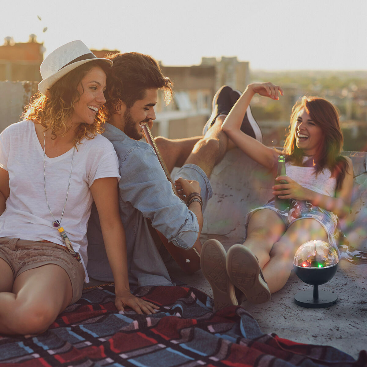 Proiector LED Reîncărcabil cu Difuzor Istarlyt InnovaGoods