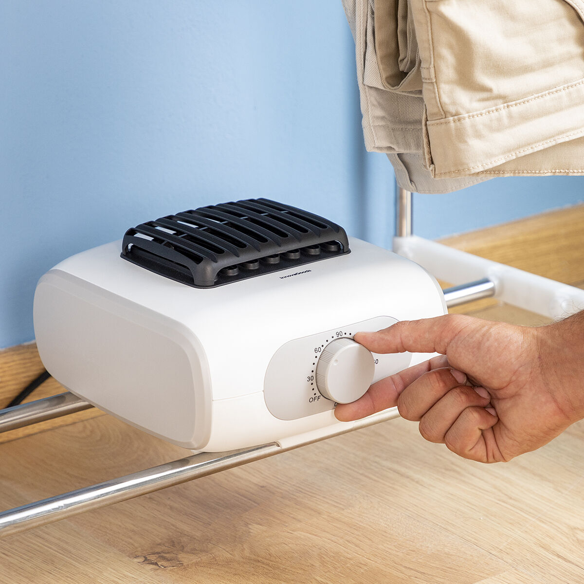 Uscător electric portabil cu 2 niveluri Dupledry Blue InnovaGoods 1200 W