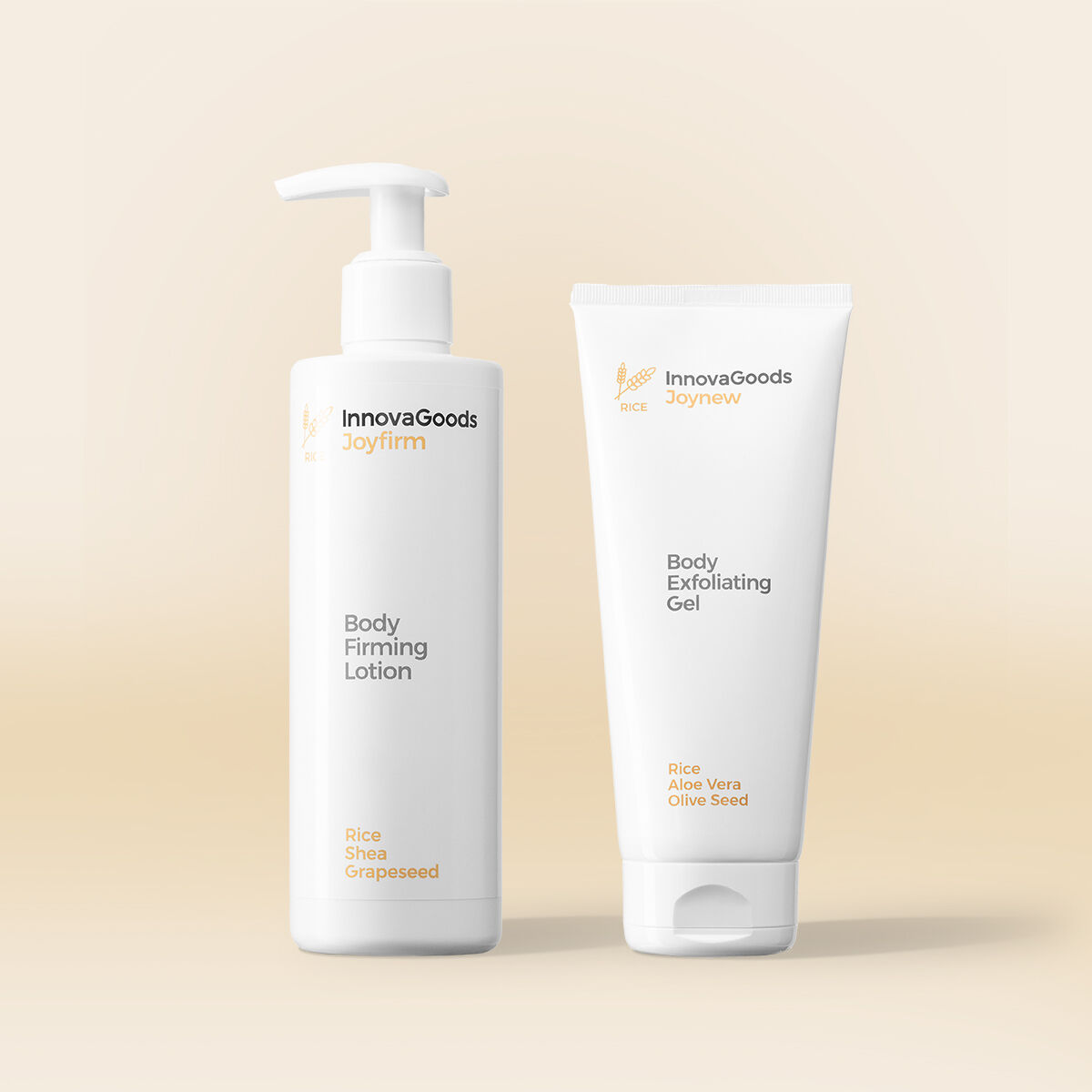 Set duo pentru îngrijirea corpului Rice InnovaGoods