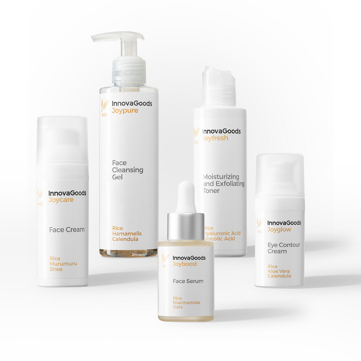 Set pentru rutină facială Rice InnovaGoods