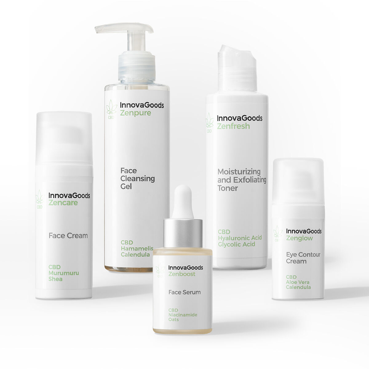 Set pentru rutină facială CBD InnovaGoods