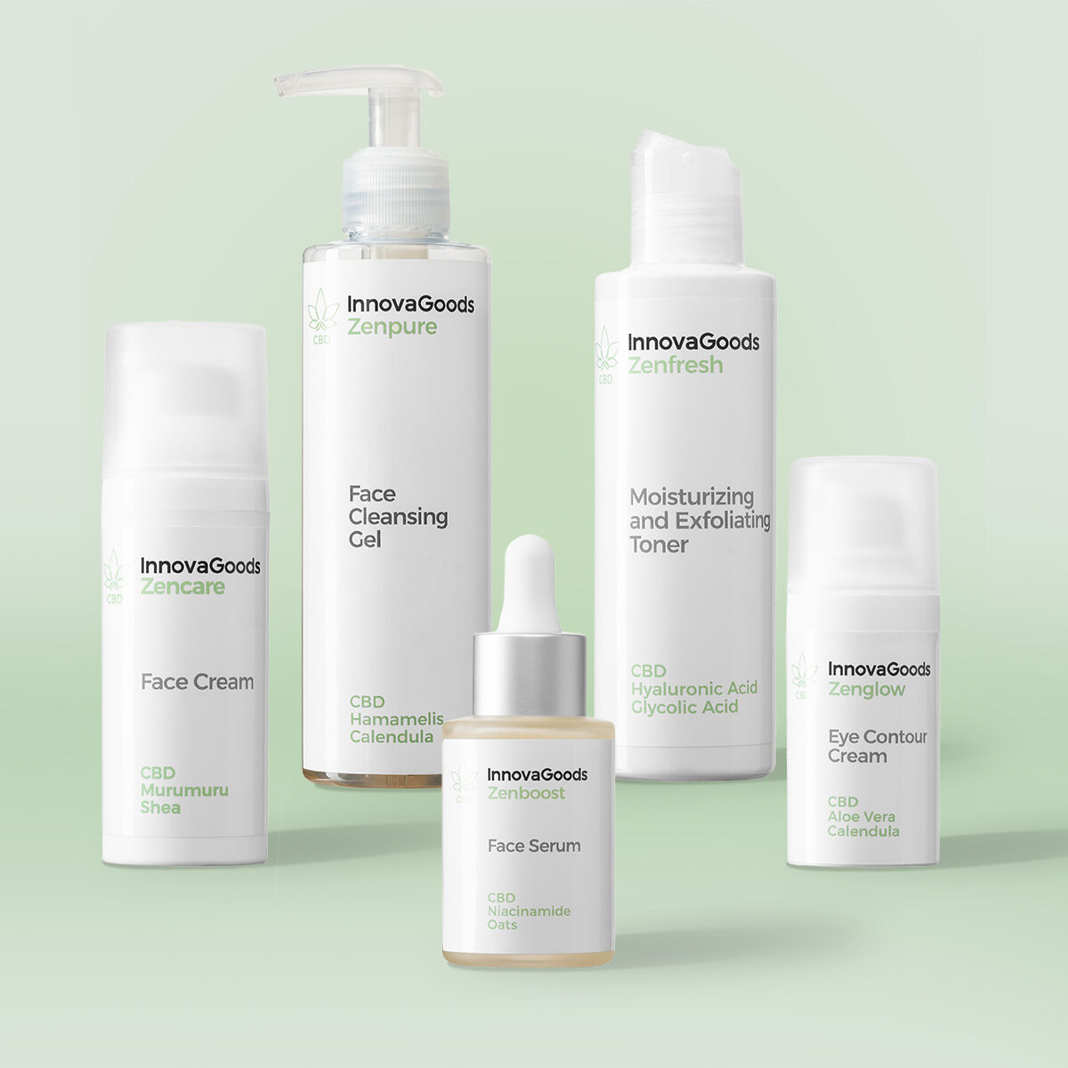 Set pentru rutină facială CBD InnovaGoods