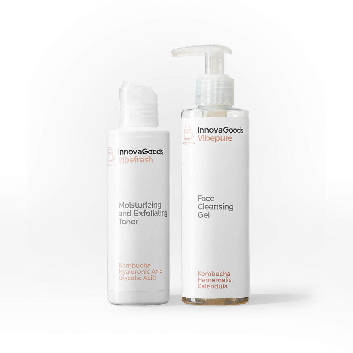 Set duo pentru curățarea facială Kombucha InnovaGoods