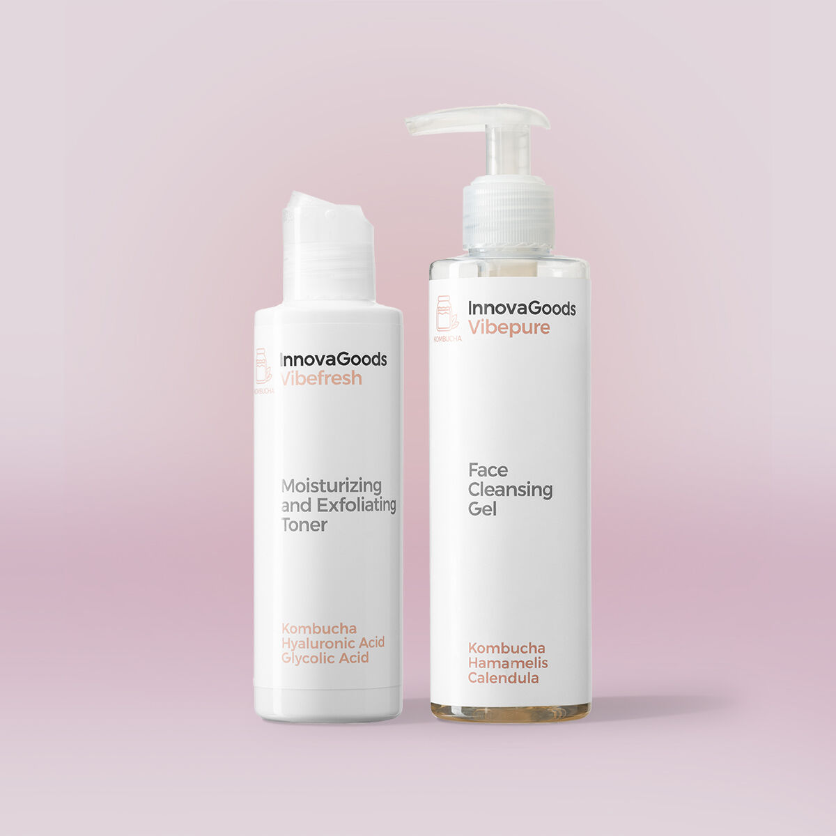 Set duo pentru curățarea facială Kombucha InnovaGoods