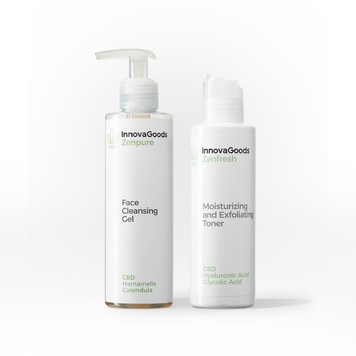 Set duo pentru curățarea facială CBD InnovaGoods