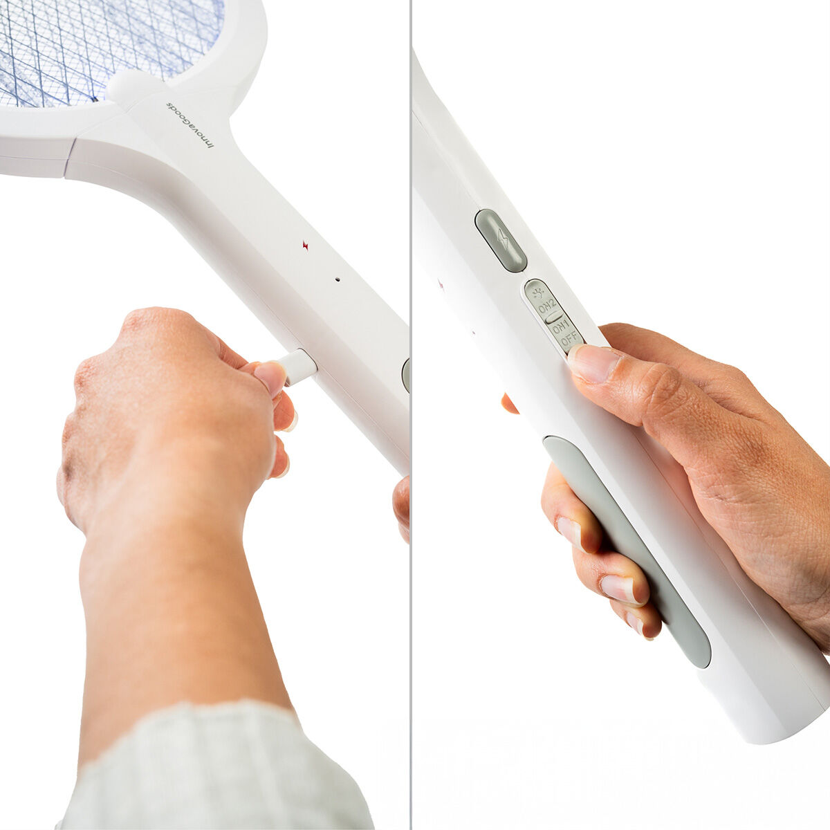 Paletă pentru uciderea insectelor, reîncărcabilă 2 în 1 cu lumină UV Elecfly InnovaGoods