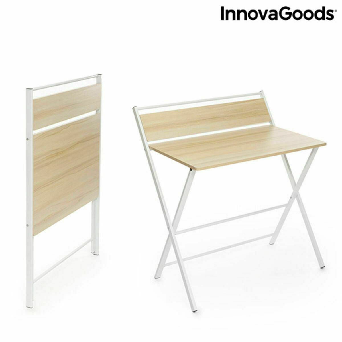 Birou pliabil cu raft InnovaGoods Tablezy Lemn (Recondiționate B)