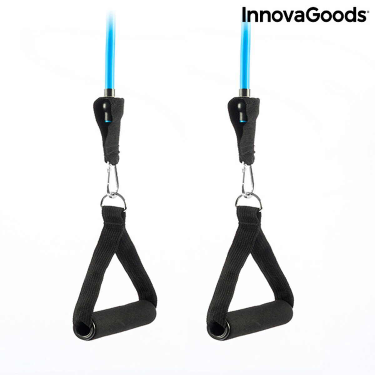 Set de benzi de rezistență cu accesorii și ghid de exerciții Rebainer InnovaGoods Latex (Recondiționate A)
