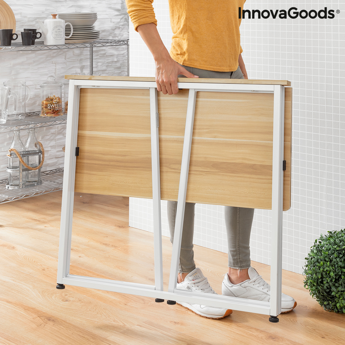 Birou pliant Dolenkaf InnovaGoods V0103358 Alb Versatil și adaptabil (Recondiționate C)