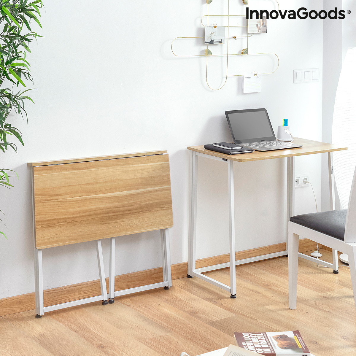 Birou pliant Dolenkaf InnovaGoods V0103358 Alb Versatil și adaptabil (Recondiționate C)