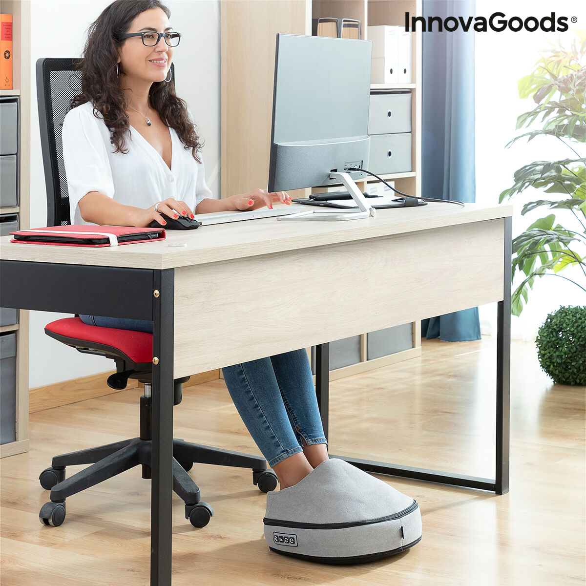 Aparat de Masaj Termic Shiatsu 2-în-1 InnovaGoods Futsa (Recondiționate A)