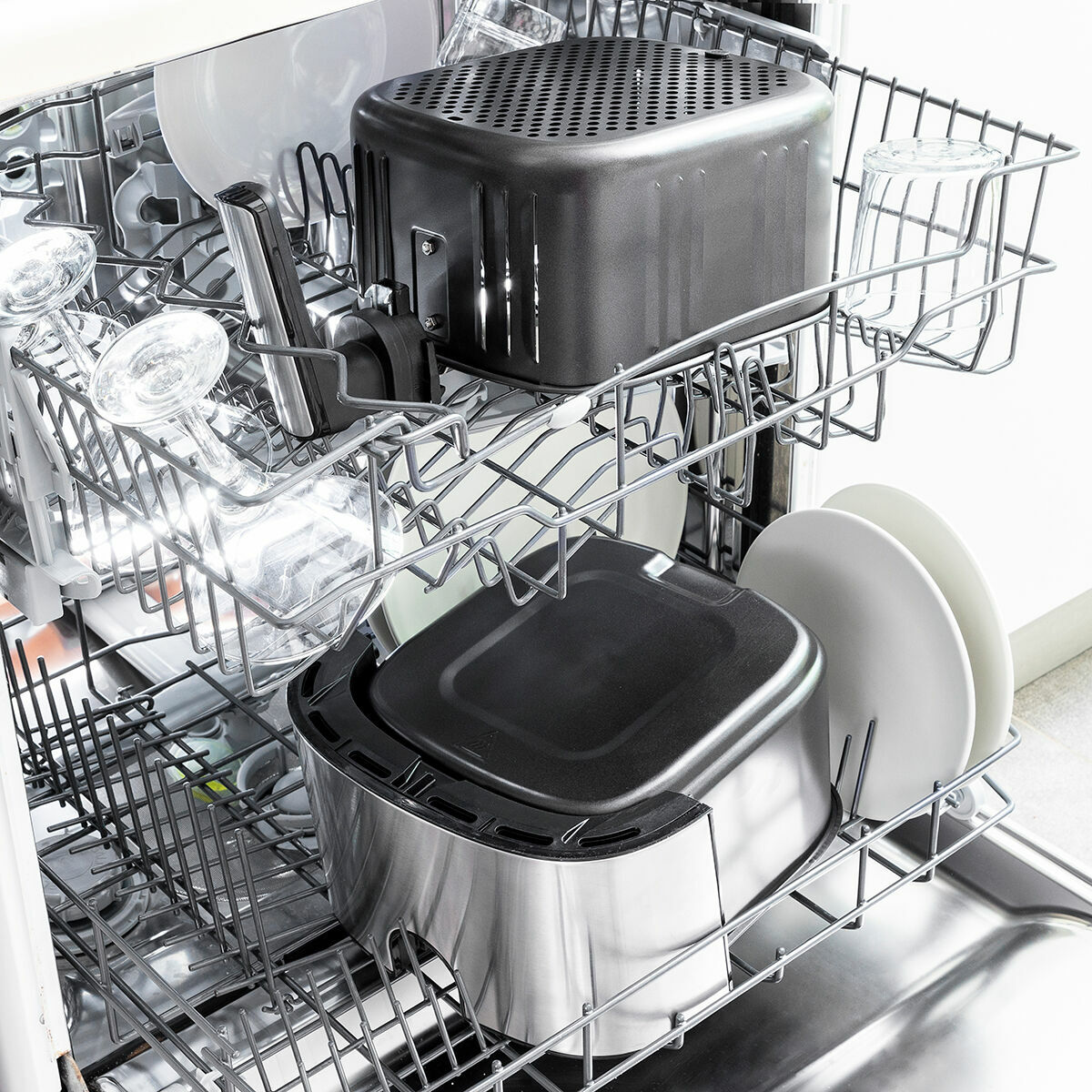 Friteuză cu Aer InnovaGoods Negru 1700 W 5,5 L Oțel inoxidabil (Recondiționate B)