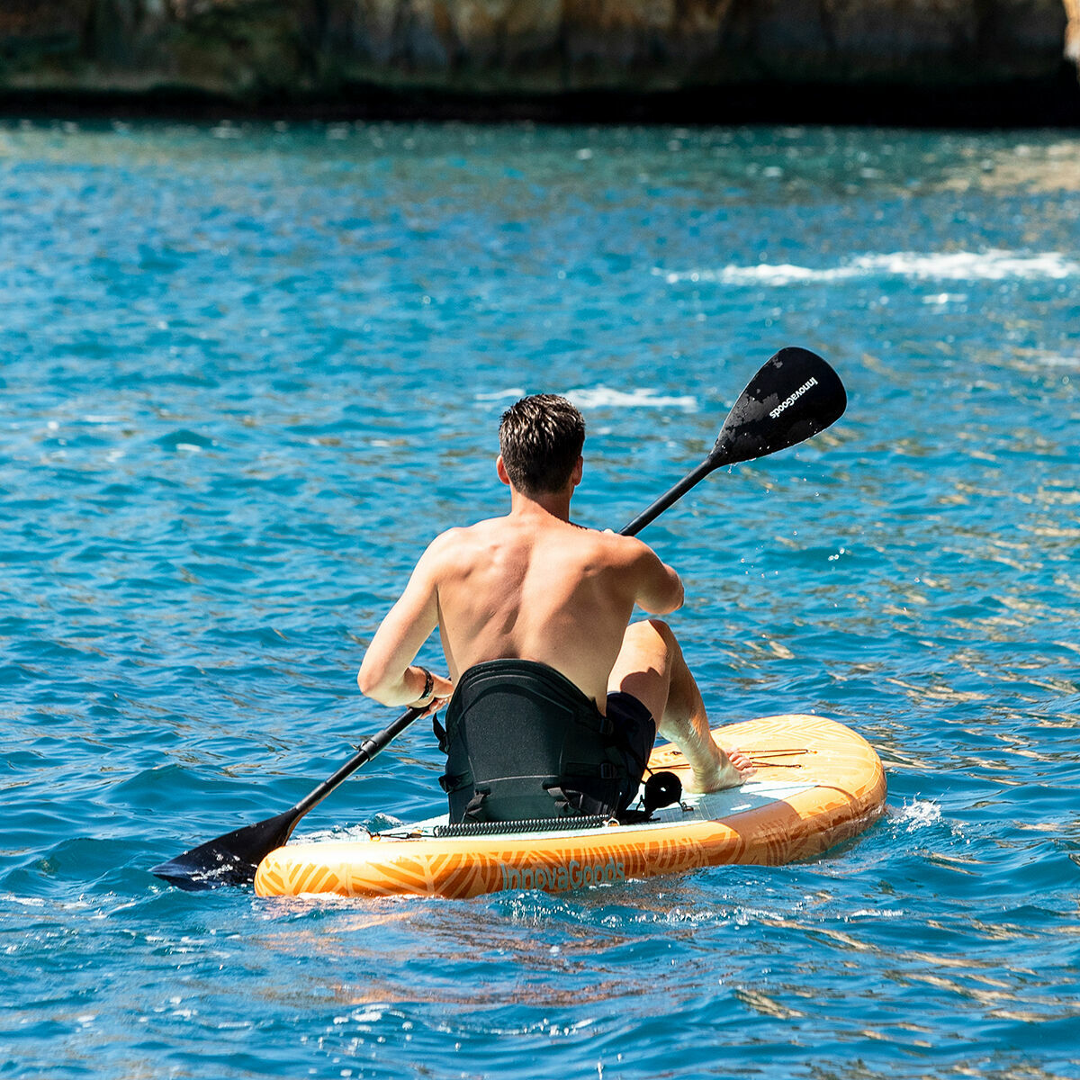 Placă de Paddle Surf Gonflabilă 2 în 1 cu loc de stat și accesorii Siros InnovaGoods Portocaliu 10'5" 320 cm (Recondiționate A)