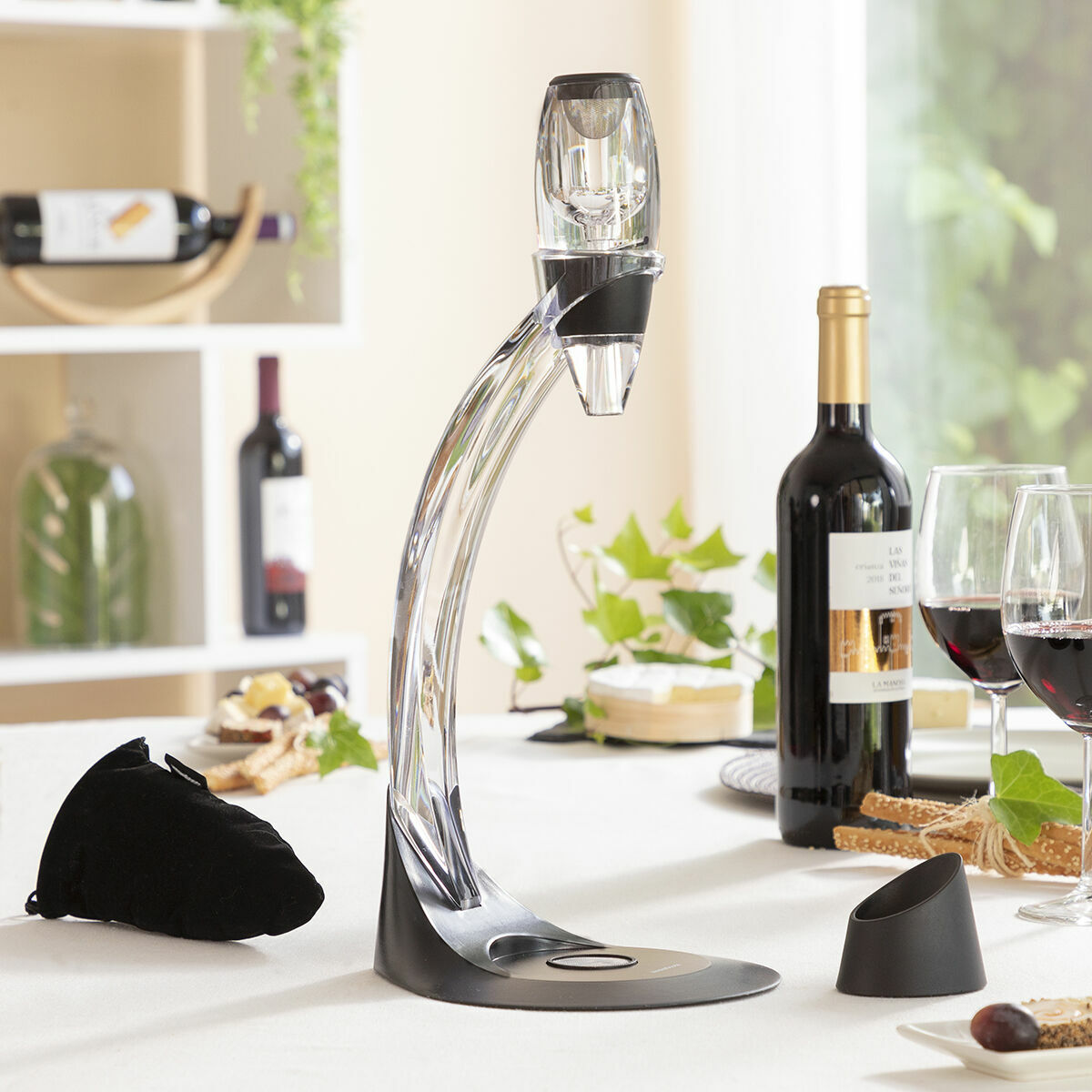 Aerator de vin profesional cu suport turn și bază anti-picurare Winair InnovaGoods (Recondiționate B)