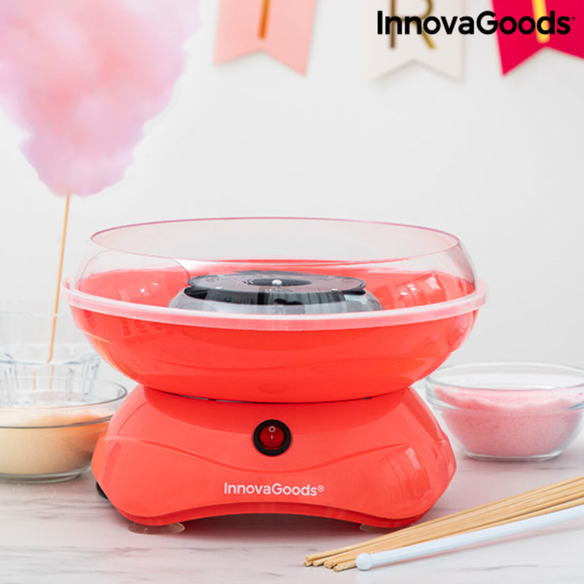 Aparat de Făcut Vată de Zahăr SweetyCloud InnovaGoods 400W (Recondiționate B)